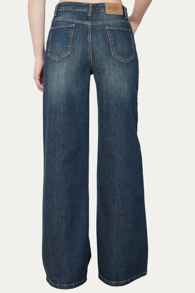 Jeans palazzo DEA tessuto Comfort - Denim Thè