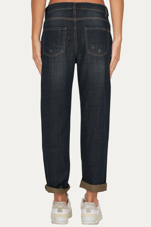 Jeans boyfriend SAMMY tessuto slegato Soft - Denim Thè