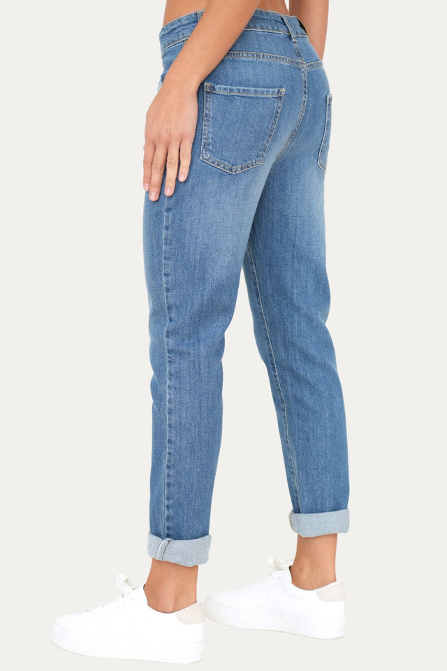 Jeans boyfriend SAMMY tessuto Comfort - Denim Blu Light