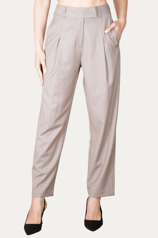 Pantalone sigaretta sartoriale - Greige