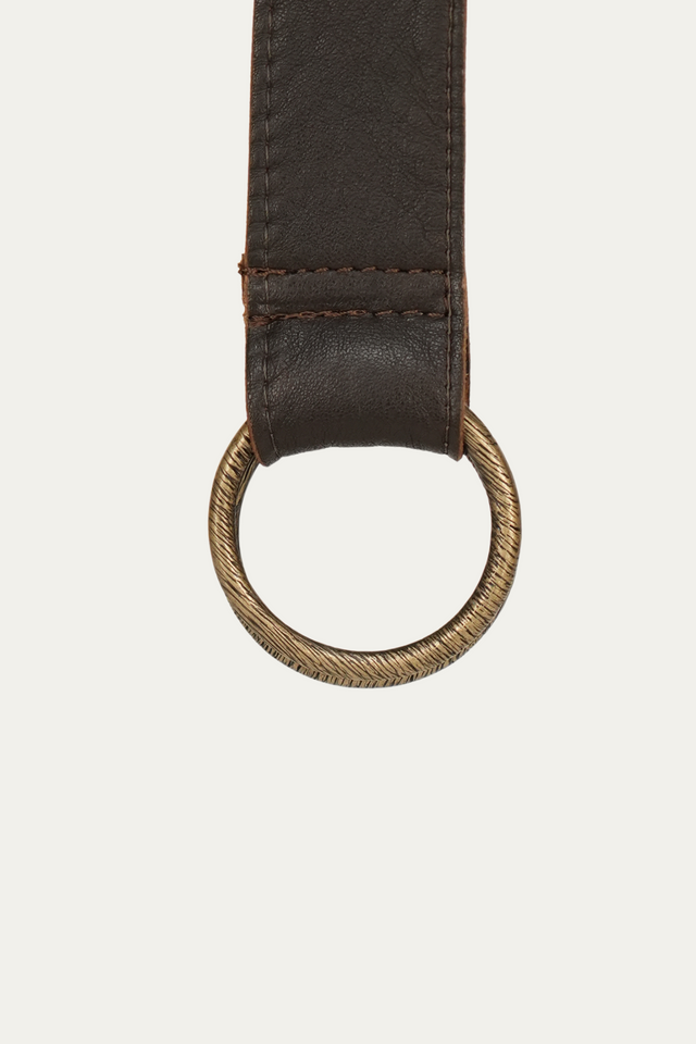 Bulier-Double ring belt - dark brown