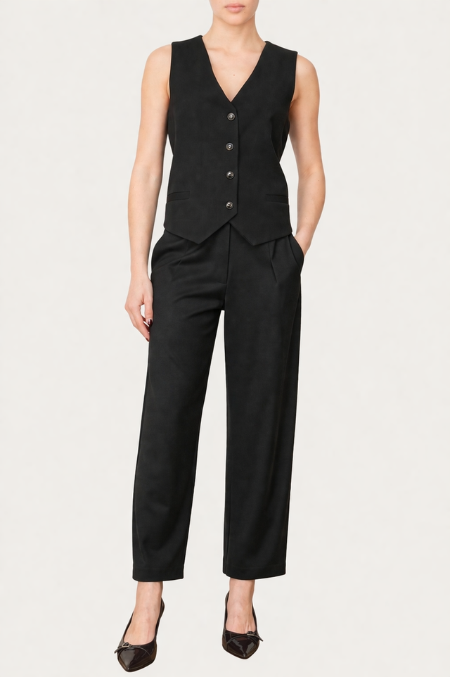 Pantalone sigaretta sartoriale - Nero