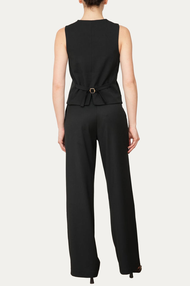 Pantalone palazzo sartoriale - Nero
