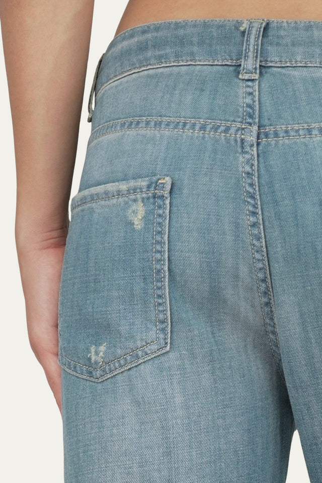 Jeans boyfriend SAMMY tessuto slegato Soft - Denim Thè Chiaro