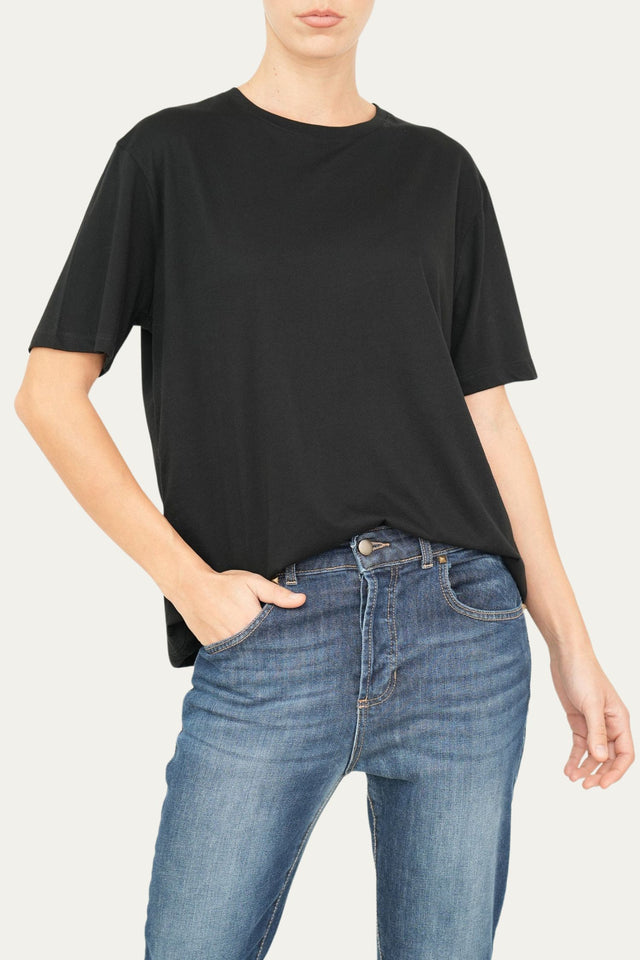 T-shirt girocollo - Nero