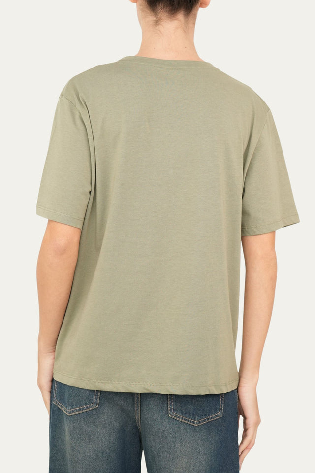T-shirt girocollo - Verde Militare