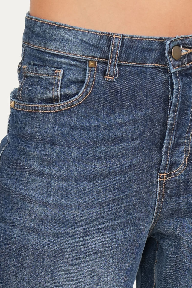 Jeans palazzo DEA tessuto Comfort - Denim Blu