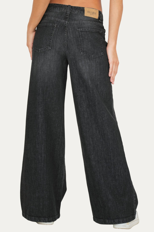 Jeans palazzo DEA tessuto Comfort - Denim Nero