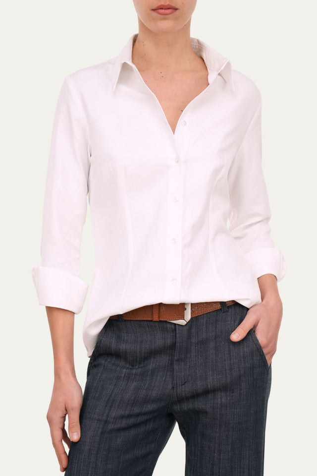 Camicia Oxford slim fit - Bianco