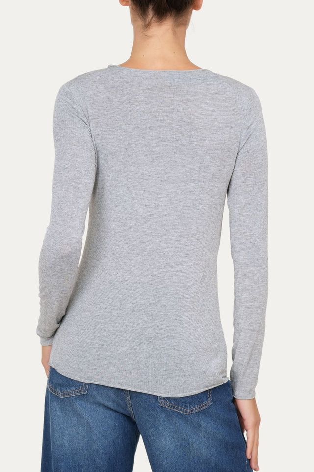 Maglia cachemirina - Grigio Mélange