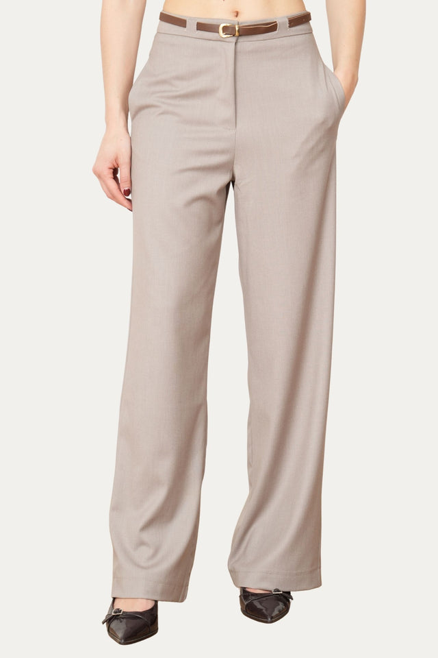 Pantalone palazzo sartoriale - Greige