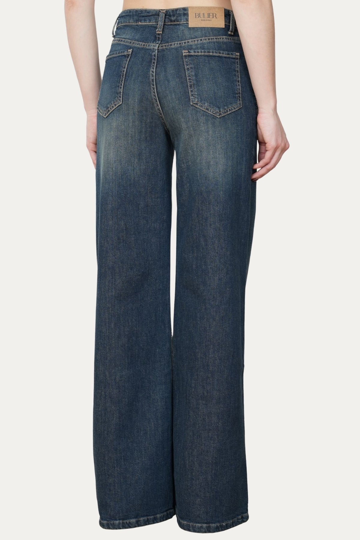 Jeans palazzo DEA tessuto Comfort - Denim Thè