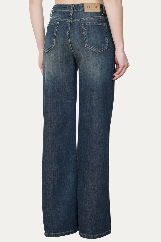Jeans palazzo DEA tessuto Comfort - Denim Thè