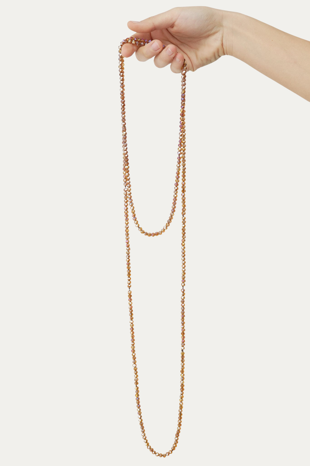 Collana punto luce - Ambra d'ametista