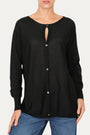 Cardigan con bottoni in lana merino Zegna Baruffa - Nero