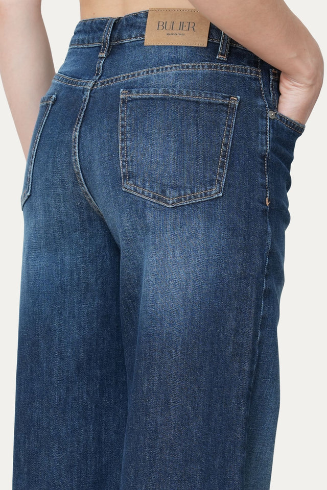 Jeans palazzo DEA tessuto Comfort - Denim Blu