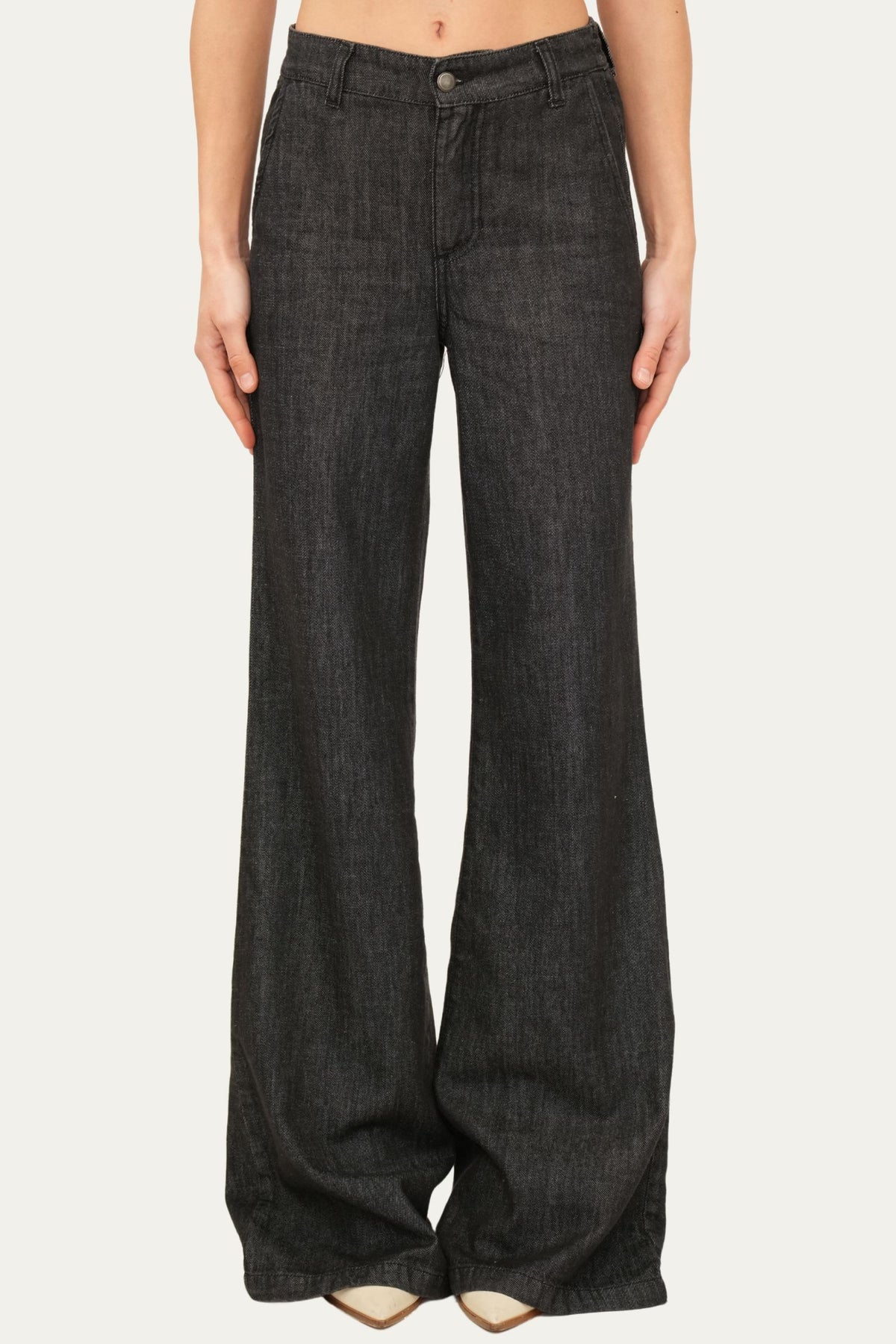 Jeans Lia tessuto slegato Light - Nero