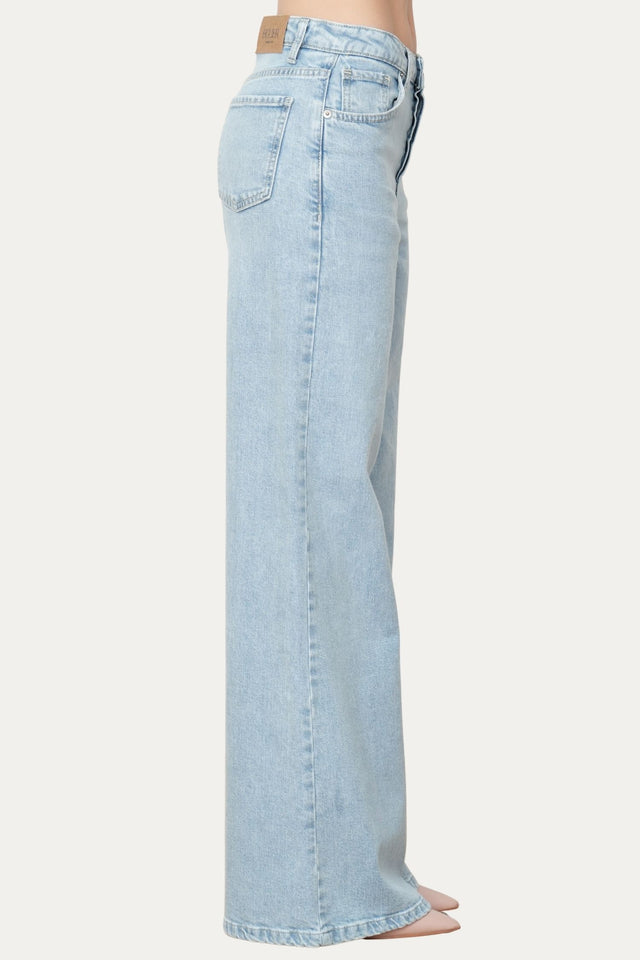 Jeans palazzo DEA tessuto Comfort - Light Wash