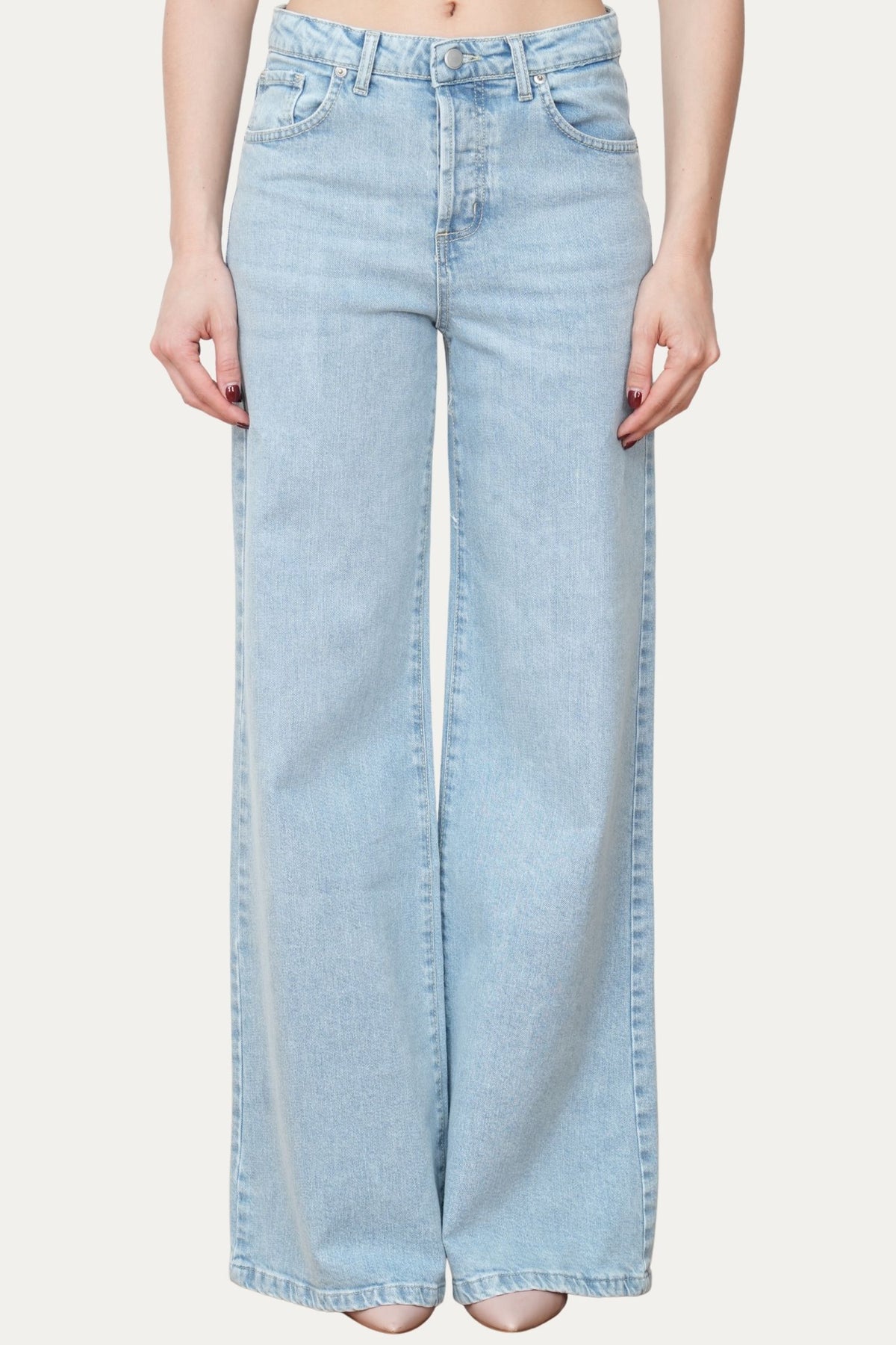 Jeans palazzo DEA tessuto Comfort - Light Wash
