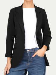 Giacca punto Milano JOLIE in cotone - Nero