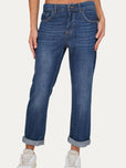 Jeans boyfriend SAMMY tessuto slegato Soft - Denim Blu