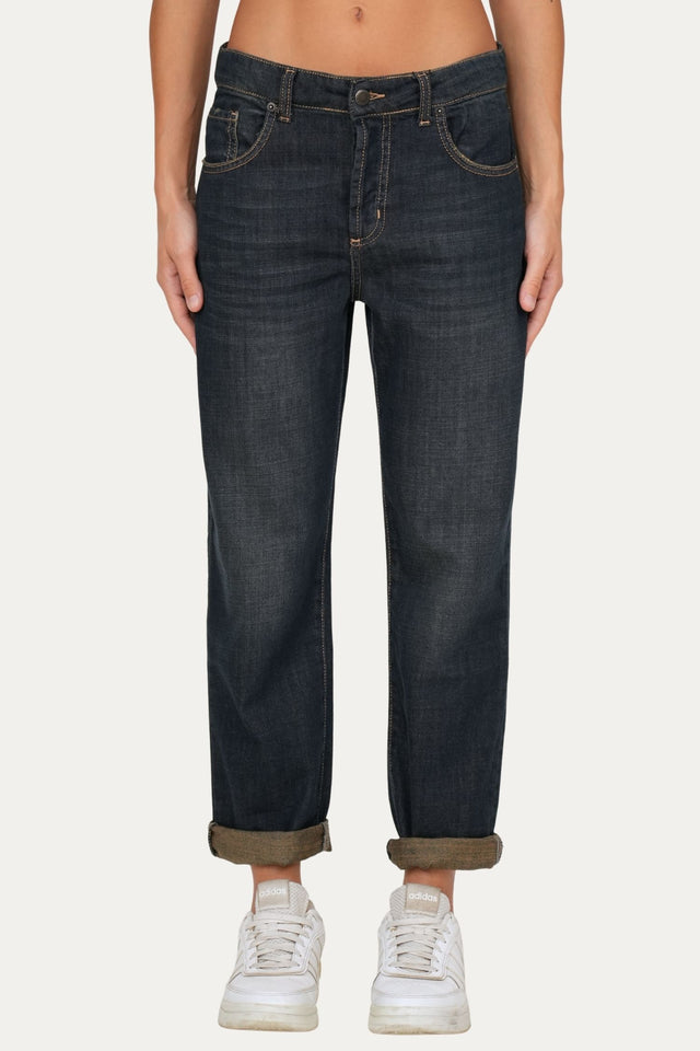 Jeans boyfriend SAMMY tessuto slegato Soft - Denim Thè