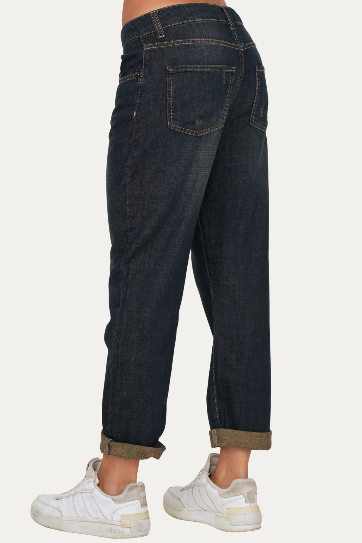 Jeans boyfriend SAMMY tessuto slegato Soft - Denim Thè