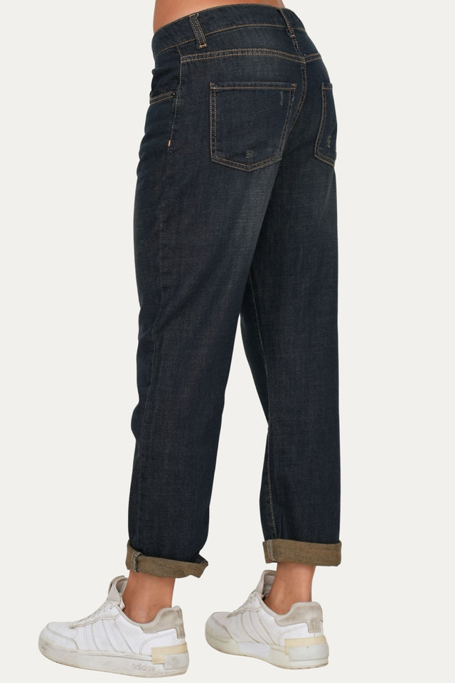 Jeans boyfriend SAMMY tessuto slegato Soft - Denim Thè