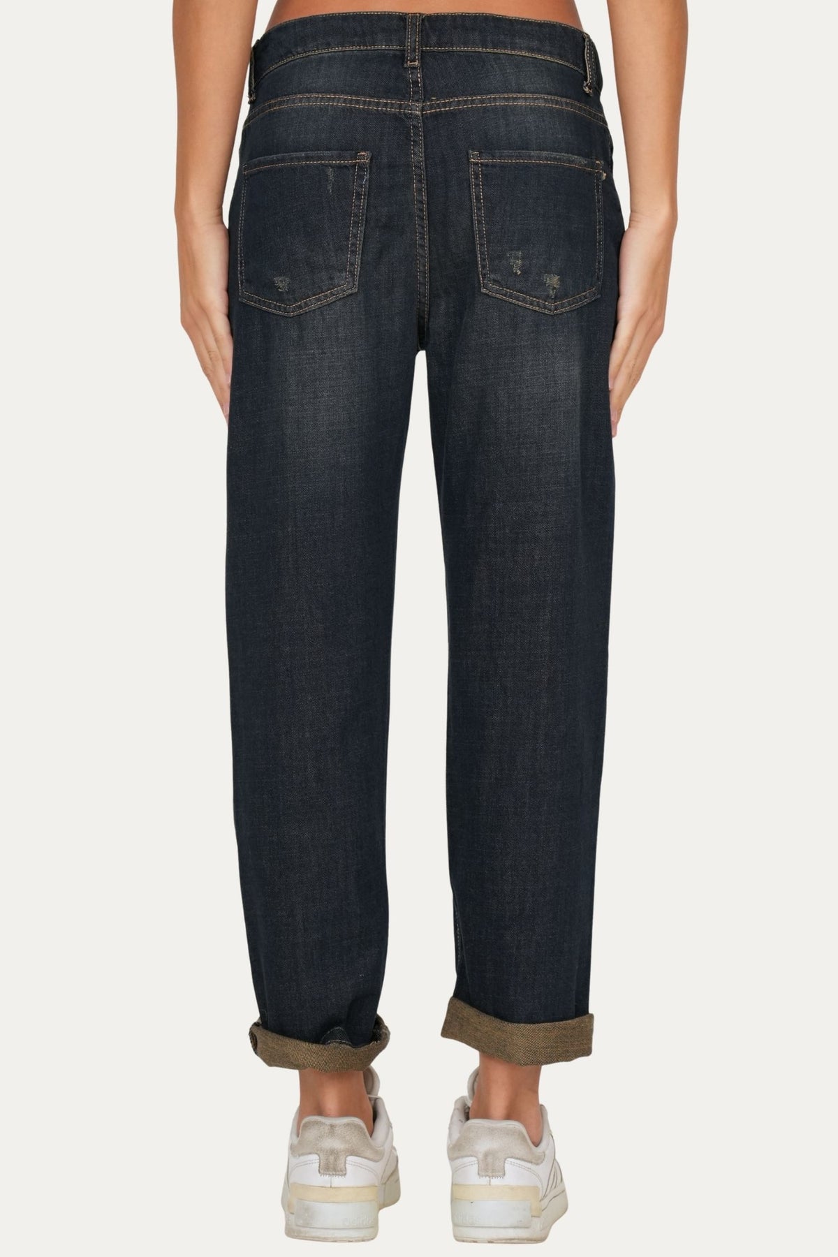 Jeans boyfriend SAMMY tessuto slegato Soft - Denim Thè