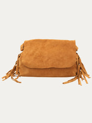 Borsa AURORA in camoscio - Cuoio