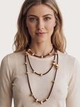 Collana filo ciottoli d'oro - Moro