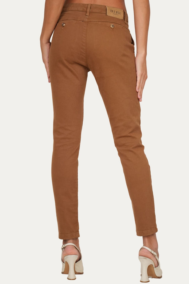 Pantalone CHINO in cotone gabardina - Cammello