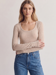 Cachemirina ultralight scollo madonna - Beige
