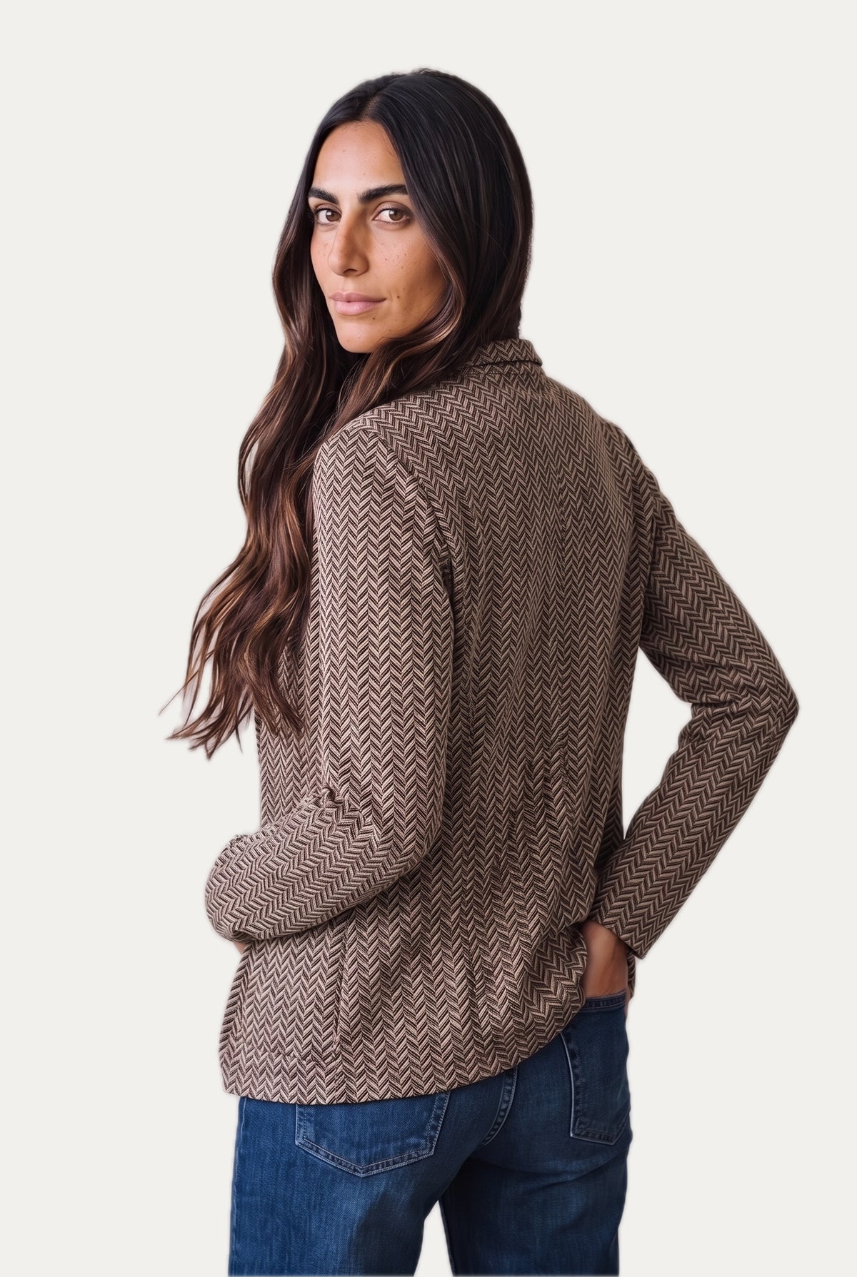 Giacca spigata monopetto classy - Moro Beige