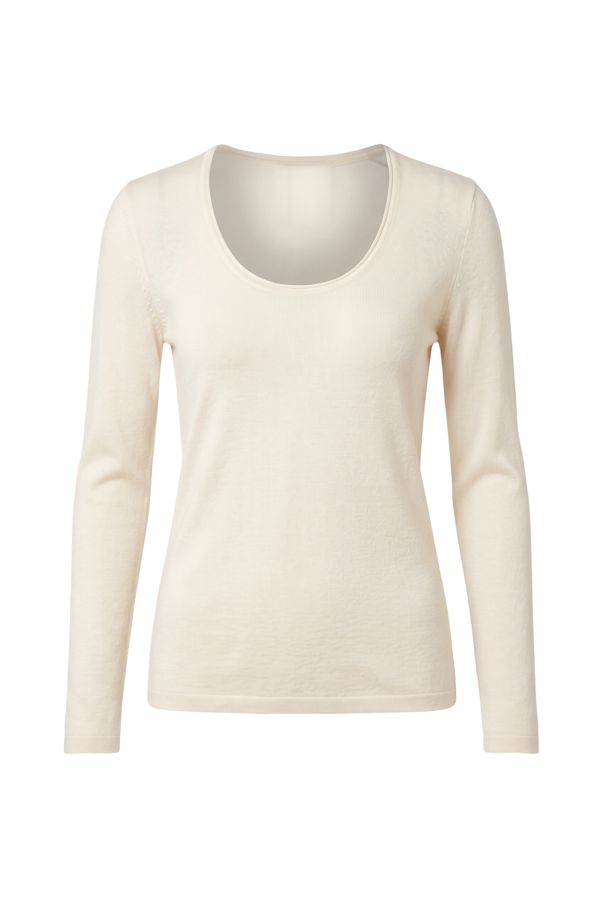 Cachemirina ultralight scollo madonna - Panna
