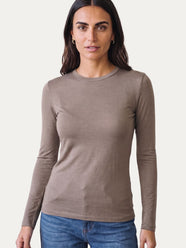Cachemirina ultralight girocollo - Taupe
