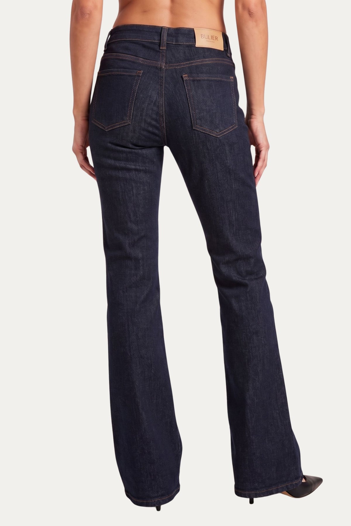 Jeans a zampa JANE in tessuto comfort - Denim Zero