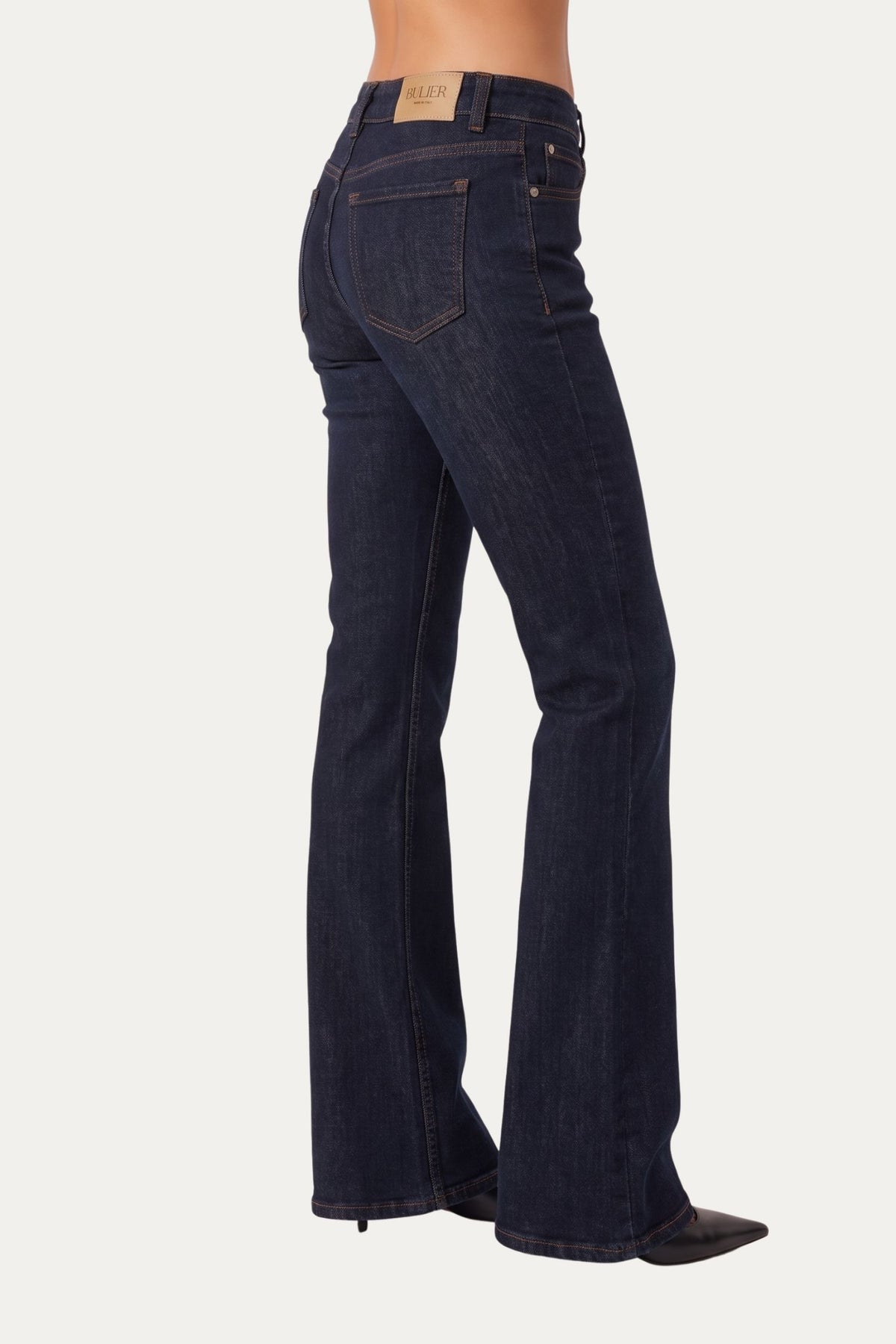 Jeans a zampa JANE in tessuto comfort - Denim Zero