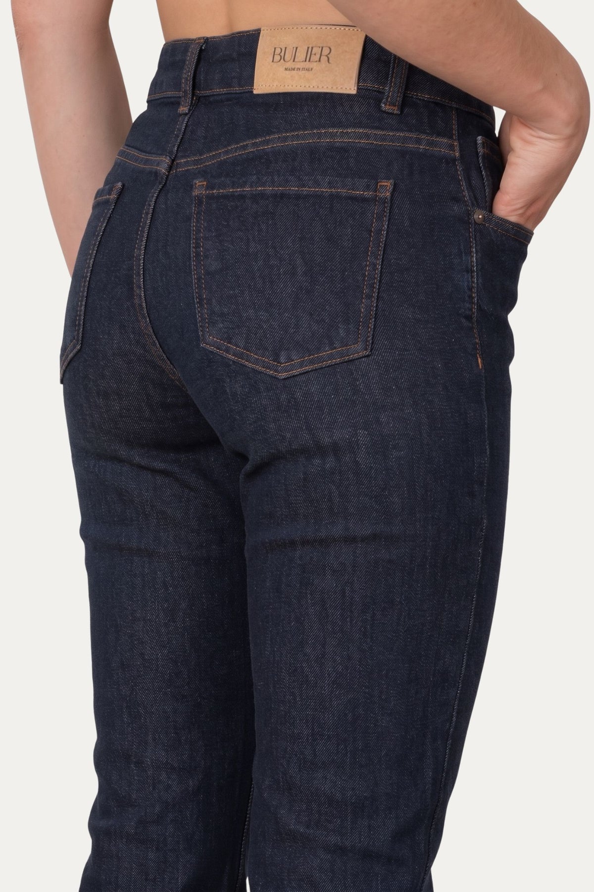 Jeans a zampa JANE in tessuto comfort - Denim Zero