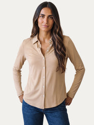 Camicia Jersey di Viscosa MILLY - Burro