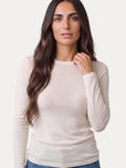 Cachemirina ultralight girocollo - Panna