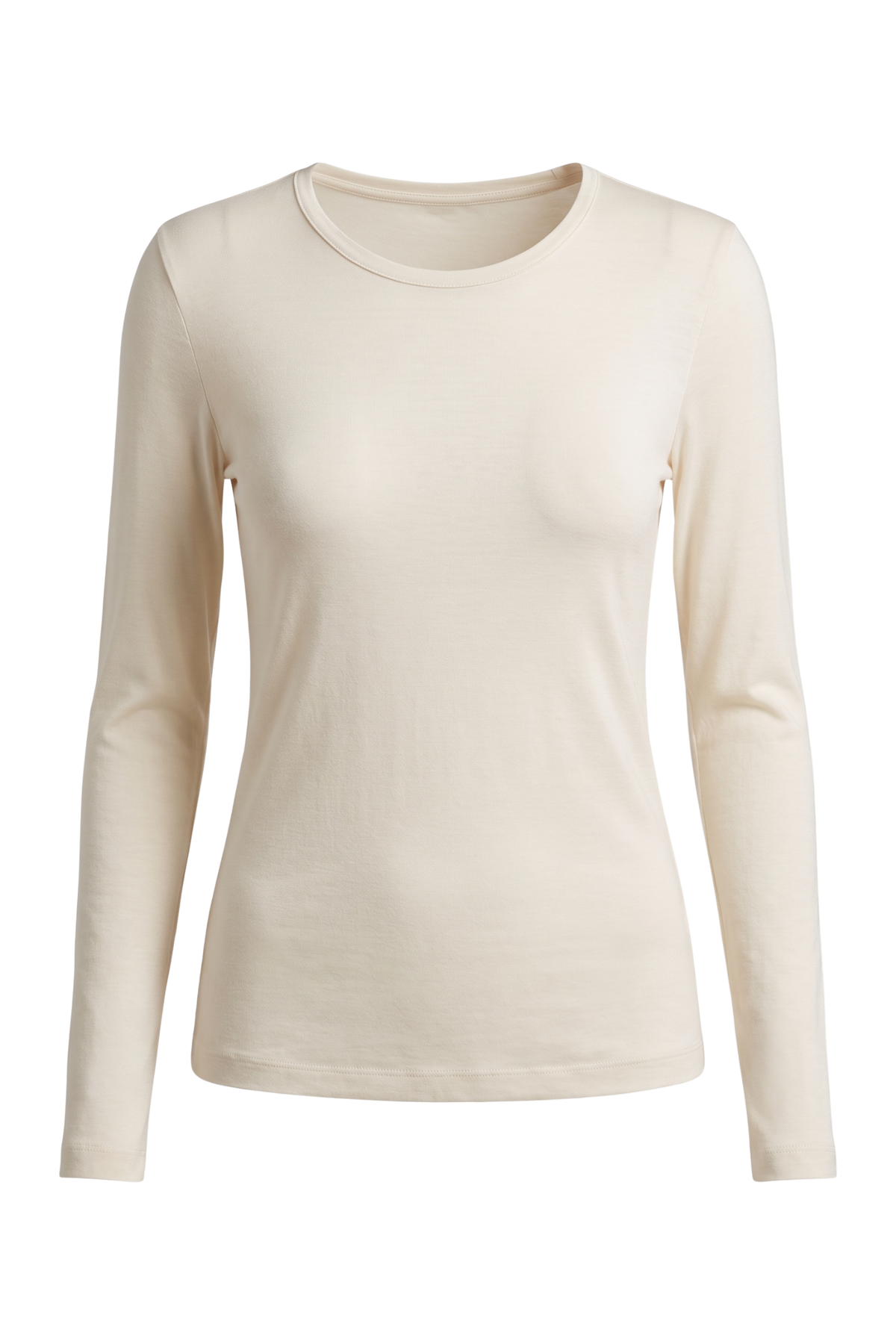 Cachemirina ultralight girocollo - Panna