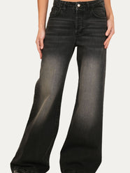Jeans palazzo DEA tessuto slegato - Denim Bruciato
