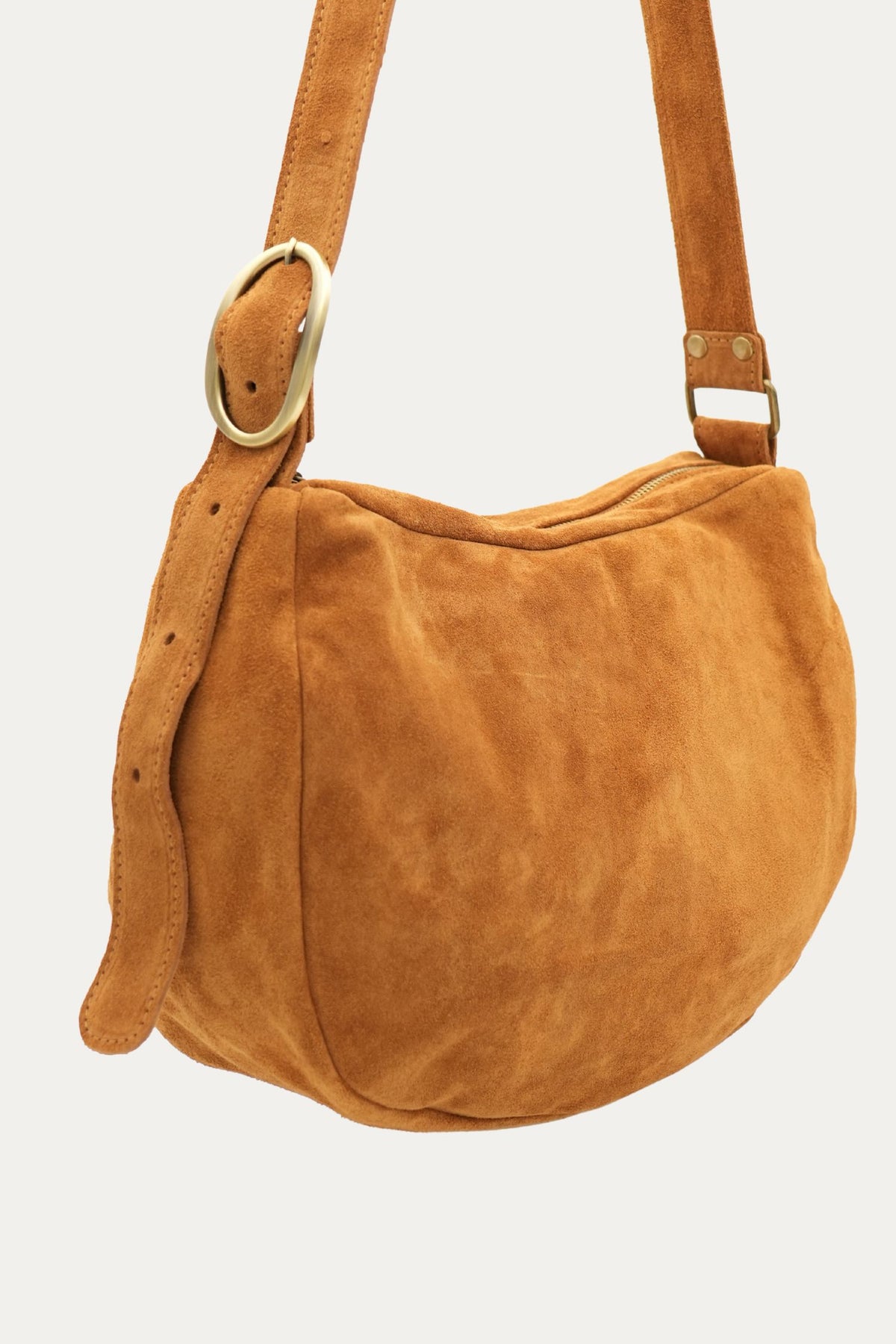 Borsa AMY in camoscio - Cuoio
