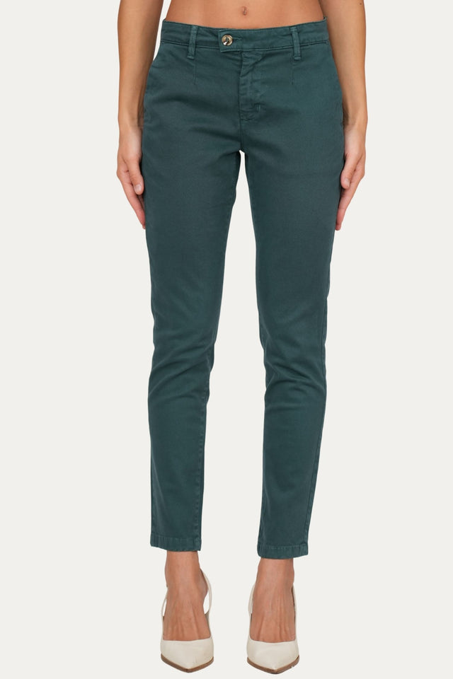 Pantalone CHINO in cotone gabardina - Ottanio