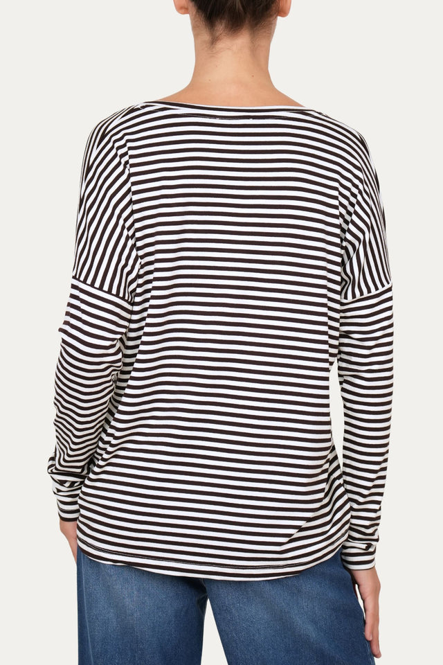 Maglia scollo a V Comfy - Moro