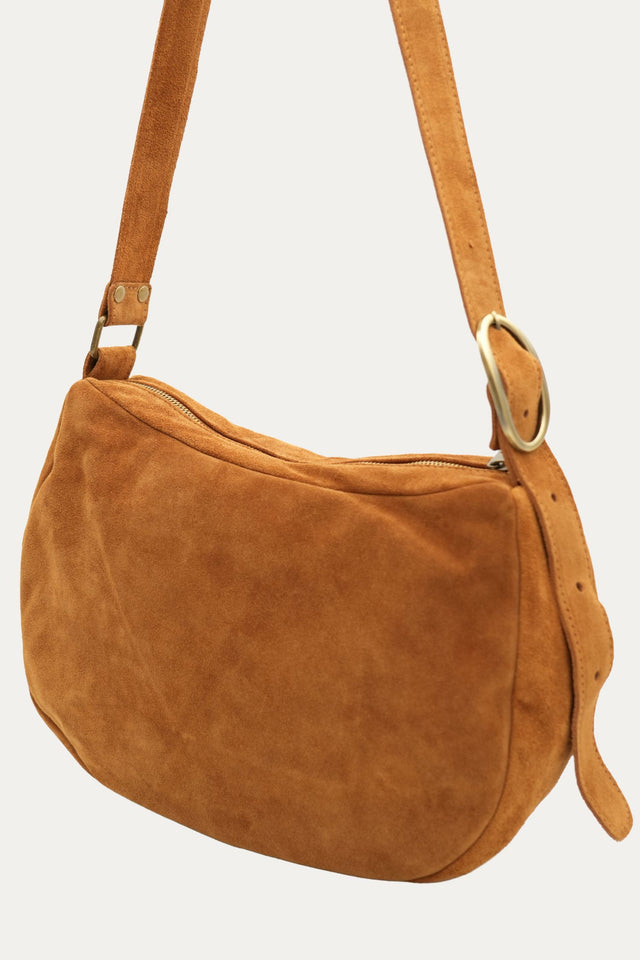 Borsa AMY in camoscio - Cuoio