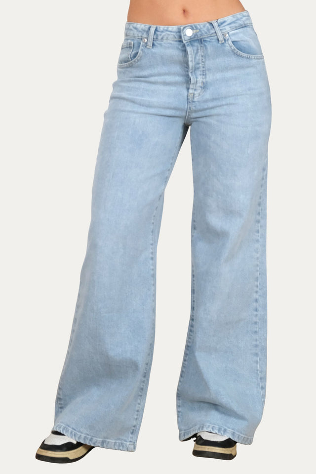 Jeans palazzo DEA tessuto Comfort - Light Wash