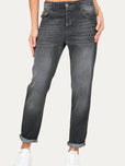 Jeans boyfriend SAMMY tessuto slegato - Denim Nero