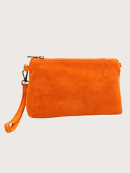 Pochette SARA in camoscio - Zucca